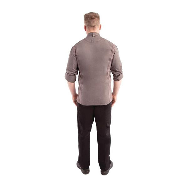 Chef Works Urban Hartford Kochjacke Unisex mit Reißverschluss langärmlig grau XS, BB263-XS