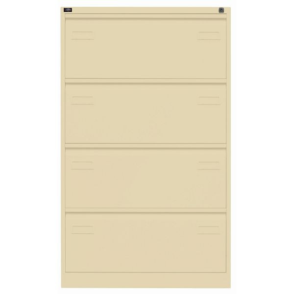 Bisley LIGHT Hängeregistraturschrank LIGHT, doppelbahnig, 4 HR-Schubladen, 606 creme, CDF4606