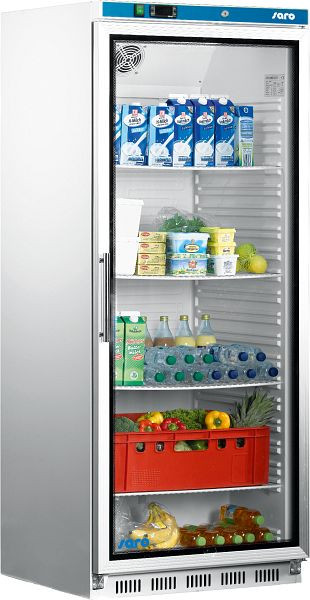 Saro Lagerkühlschrank mit Glastür - weiß Modell HK 600 GD, 323-2030