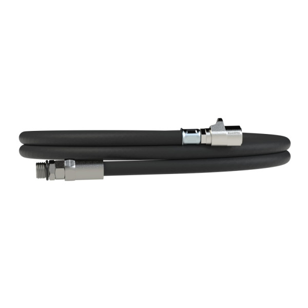 Riegler Schlauch QS, 3 m, G 1/4, drehbar, Handreifenfüllmesser Standardausführung, 137685