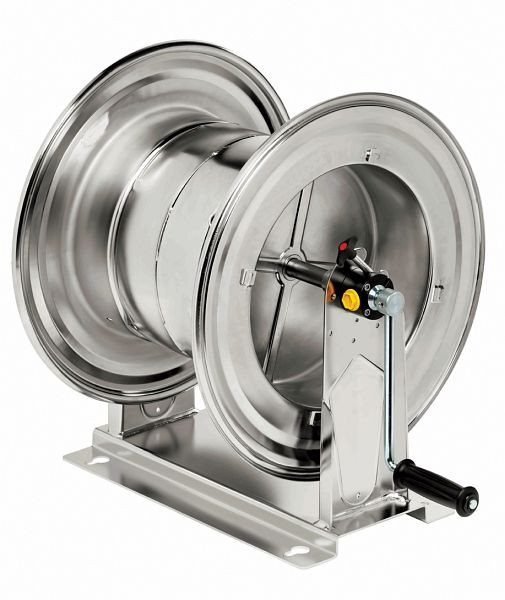 Ebinger Schlauchaufroller HM 710, Schlauch max. 85m - 20mm AD, Gehäuse Edelstahl, 20bar/ 90°C (Wasser-Druckluft), 8.714.100
