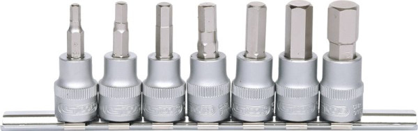 KS Tools 3/8" Bit-Stecknuss-Satz Innensechskant, 7-teilig, 911.3945