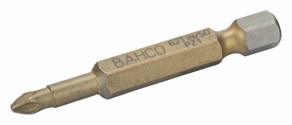 Bahco 1/4" Bits, 50 mm, TIN, PZ 1, 5er Pack, 62TIN/50PZ1