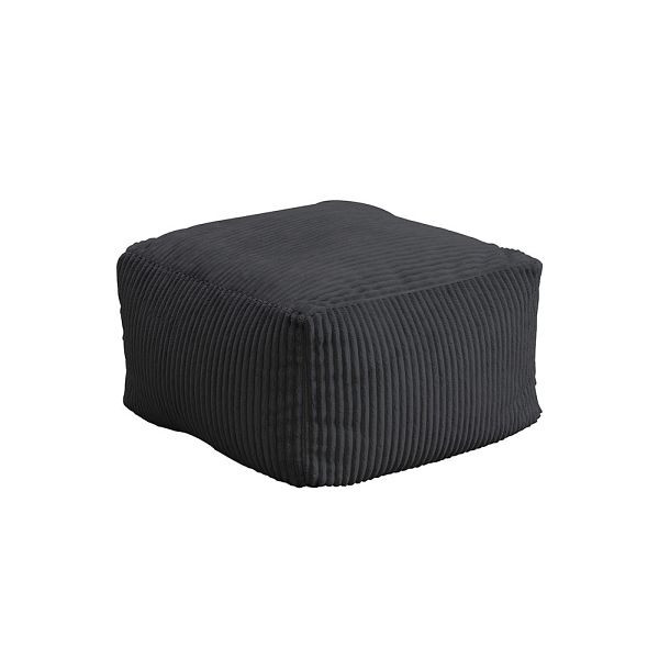 HOME DELUXE Sitzsack Hocker COZY - Cord Optik, Farbe Anthrazit, 55333