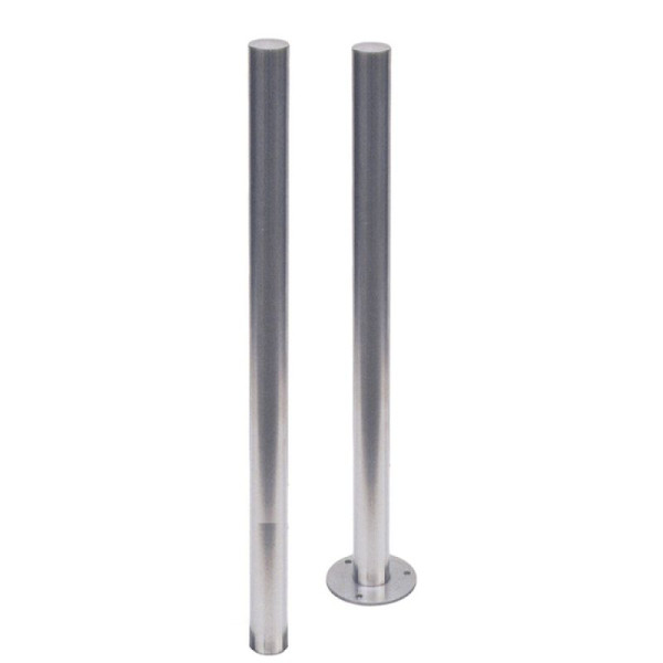 Stein HGS Absperrpfosten -Bollard-, feststehend, zum Aufdübeln, mit Bodenplatte Ø 120 mm, 2 Ösen (180°), 4062p-2