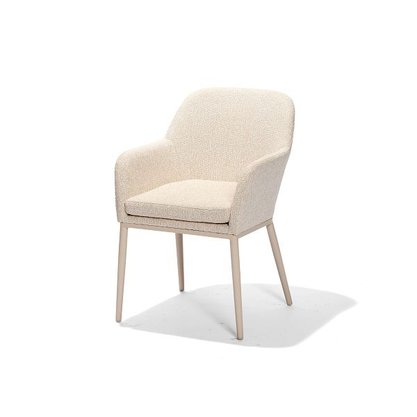 BEST Belfort Dinning Sessel Gartenstuhl mit Armlehnen Sand 53 x 53 x 86 cm, 521697