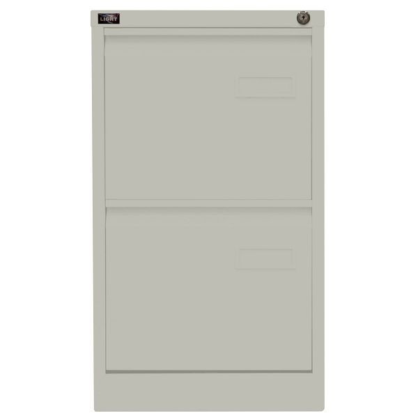 Bisley LIGHT Hängeregistraturschrank LIGHT, einbahnig, 2 HR-Schubladen, 673 gänsegrau, IPCCA12673