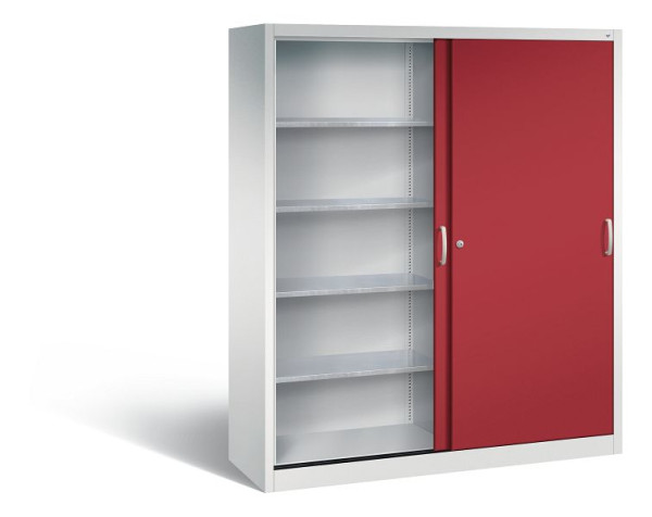 C+P Schiebetürenschrank Acurado, H1950xB1600xT500mm, Farbe: Lichtgrau / Rubinrot, 2159-002 S10021