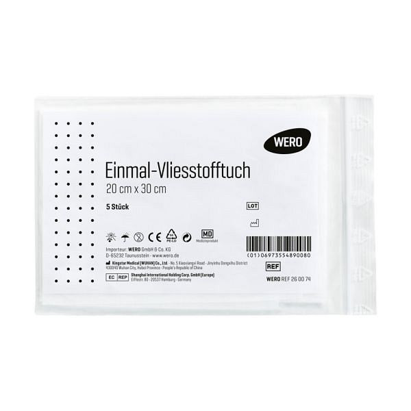 WERO Einmal-Vliesstofftuch für DIN 13157 / 13169, VE: 5 Stück, 260074