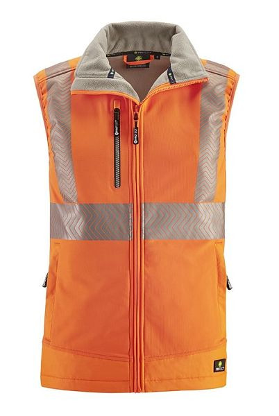 4PROTECT Warnschutz-Softshellweste PARAMUS, leuchtorange, Größe: M, 3420-M