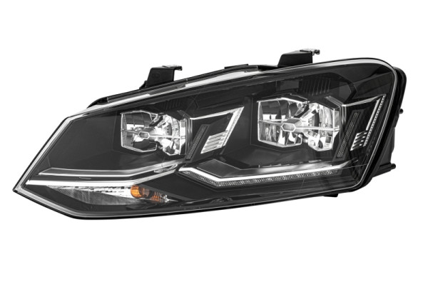 HELLA Hybrid-Hauptscheinwerfer, für u.a. VW Polo (6R1, 6C1), für Rechtsverkehr, links, 1EA 012 034-411