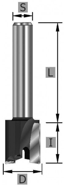 Edessö Planfräser HW, A: 30, B: 12, GL 44, C: 8, 106530008