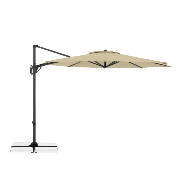 doppler LIFE Pendelschirm 310 Side ca. 310/8tlg. Design 822 sand, K-FSC, 409288822