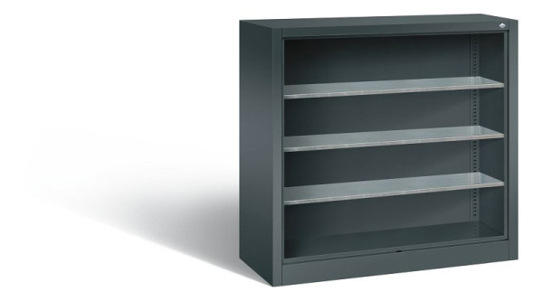 C+P Stahlregal mit Rückwand Serie 13, H1000xB1000xT420 mm, Anthrazit, 133944-01 S10008
