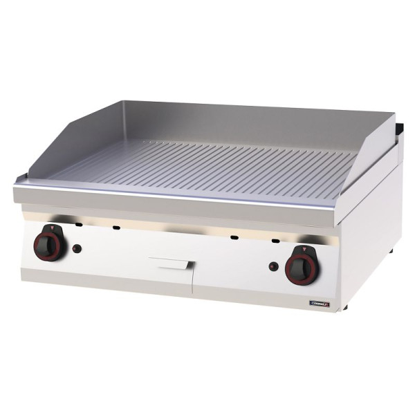 Casselin Snackplatte Gusseisen gerillt Gas 80 - Linie 700, C7PASFRG80