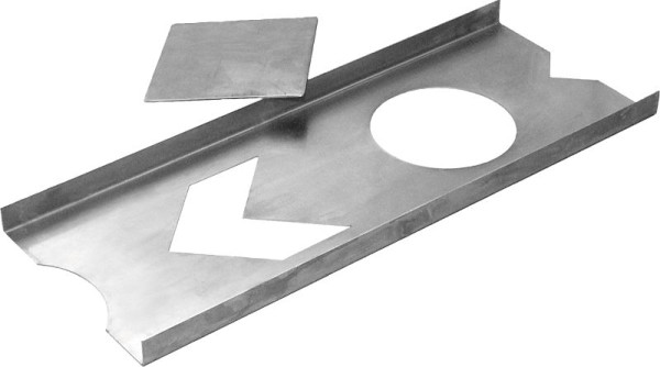Moedel Spachtelschablone "Punkte und Pfeile", Edelstahl, 100 mm Symbolgröße, 54769