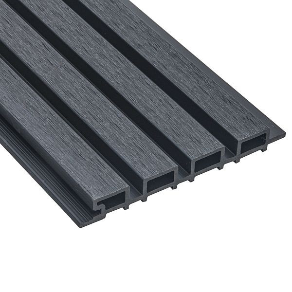 HOME DELUXE WPC Fassadenverkleidung DUVAR – Anthrazit 2 m², 59750
