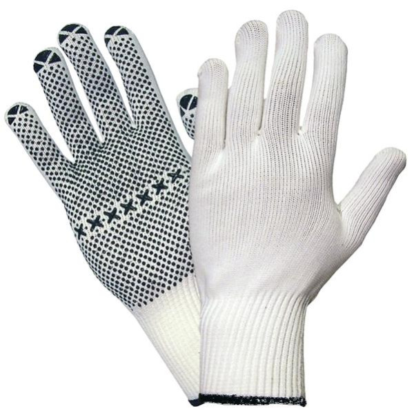 Hase Safety NAMUR, 5-Fg.-Sicherheitshandschuhe, Nylon/BW-Strick genoppt, Größe: 10, VE: 12 Paar, 507555-10