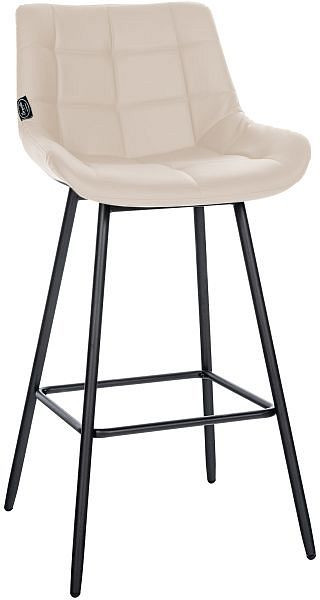 CLP Barhocker Weston Kunstleder, creme, 321462, 4251756483890