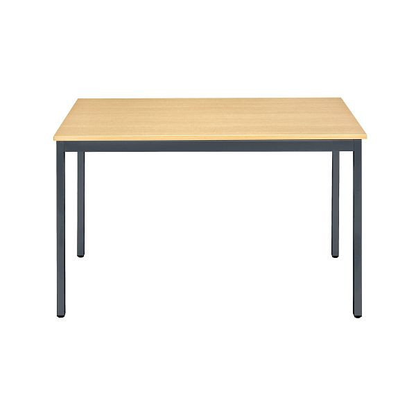 Bisley Mehrzwecktisch, Breite 1200 mm, Tiefe 600 mm, 25mm Tischstärke, 334 anthrazitgrau x BC buche, MTC251206BC334