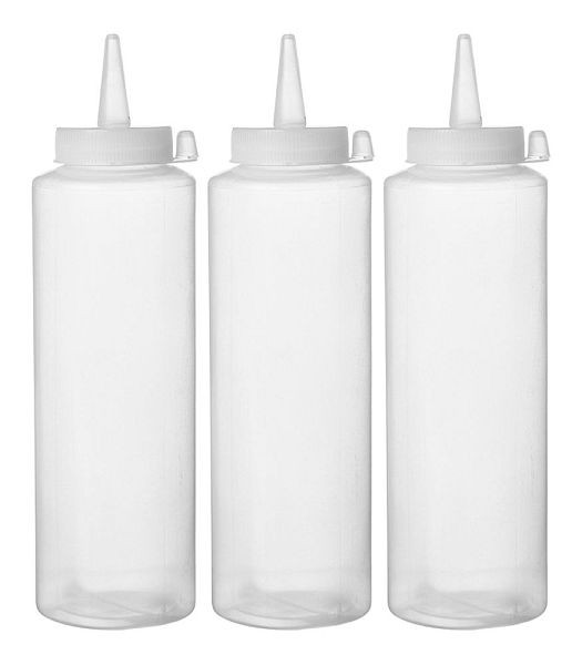 Hendi Spenderflaschen, VE: 3 Stück, ØxH: 55x205 mm, Transparent, 557853