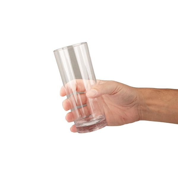 Olympia Kristallon Polycarbonat Hi Ball Gläser Transparent 360ml (6 Stück), DC924