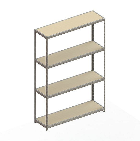Meta SPEED - RACK Regal 2970x2000x600 mm mit Spanplatte, verzinkt, Bodenanzahl: 4, 20081123