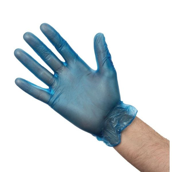 Vogue Vinylhandschuhe gepudert blau L, VE: 100 Stück, CB254-L