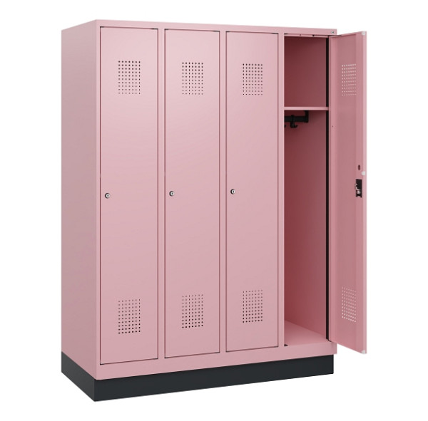 C+P Spind Evolo PLUS, Sockel, 4 Abteile, 1630x1200x500mm, 3015/3015, Zylinderschloss, 0490205-40 S10051