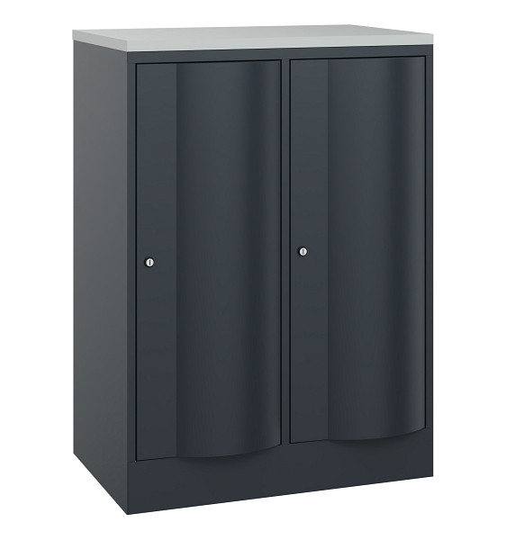 C+P Garderobenschrank Resisto, H1077xB772xT540mm, 7016/7016, 8271-272 S10129