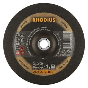 Rhodius ALPHAline XTK70 Extradünne Trennscheibe, Durchmesser [mm]: 230, Stärke [mm]: 1.9, Bohrung [mm]: 22.23, VE: 25 Stück, 208122