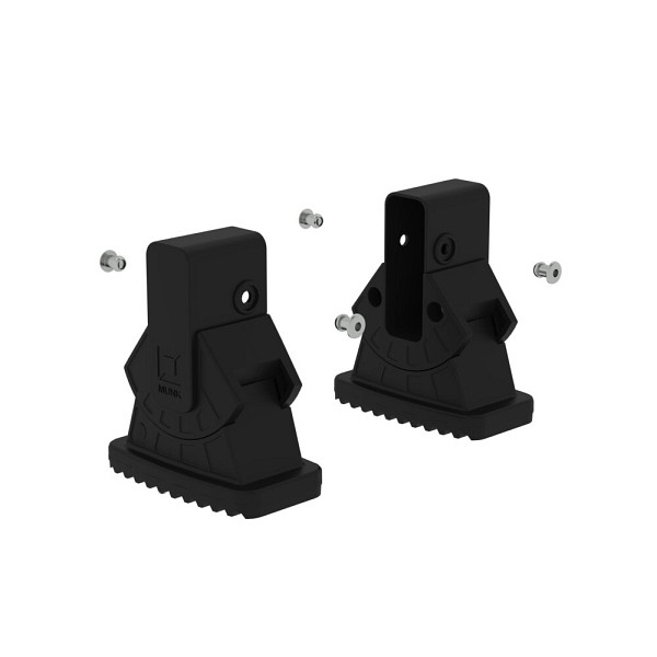 Munk Günzburger Steigtechnik nivello®-Außenschuh elektrisch leitfähig 73x25 mm, VE: 2 Stück, 019362