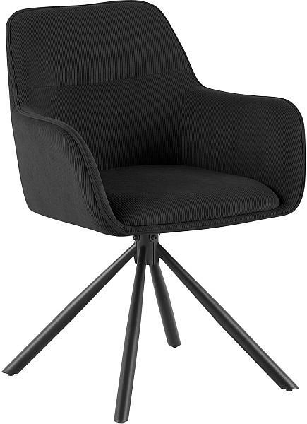 CLP Stuhl Tipton Cord, schwarz, 327416, 4255716377267