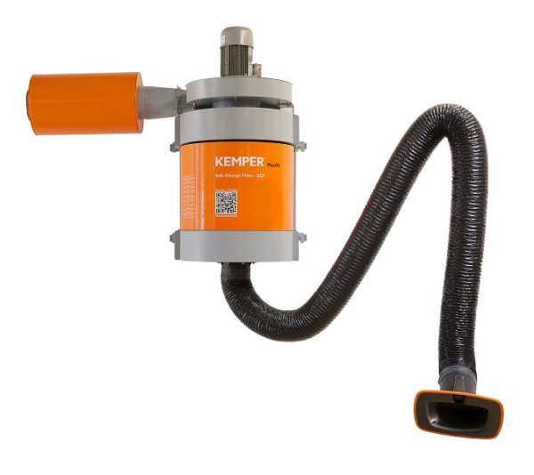 ELMAG Absauganlage, MaxiFil, stationär, Absaugarm Ø 150mm/2m in Schlauchausführung, 58635