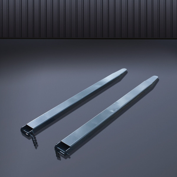 Eichinger Industrie Gabelverlängerung geschlossen 2400x80x40 mm, Spitze im Curved Design, Sicherung unverlierbar, anthrazitgrau, 21120050100096
