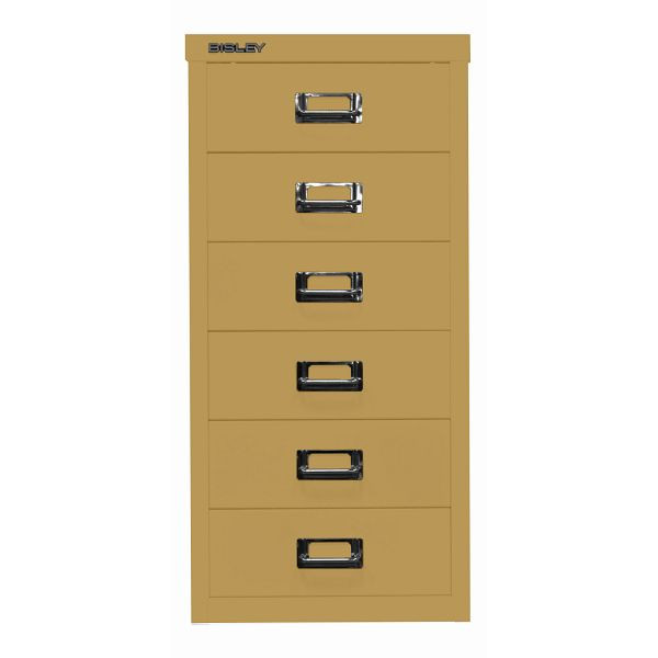 Bisley MultiDrawer™ DIN A4, 6 Schubladen, 682 dijon, L296682
