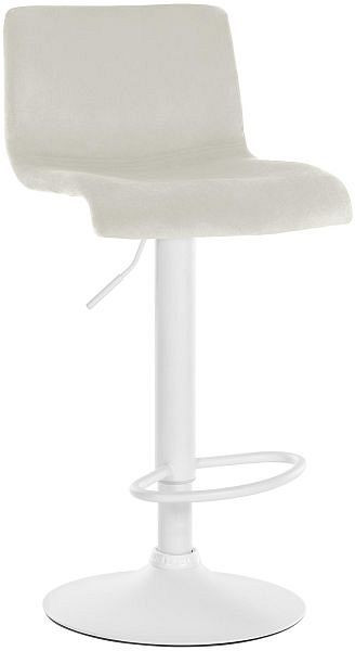 CLP Barhocker Hoover Samt W, creme, 327044, 4255716370688