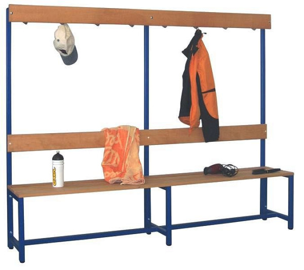 Pavoy Garderobensitzbank 2000 mm, einseitig, PVC-Leisten, 57578-200-000-118