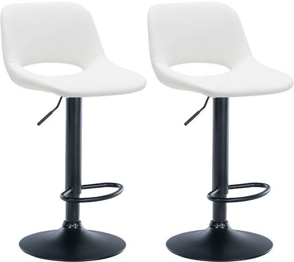 CLP Barhocker Camden Kunstleder schwarz, weiß, VE: 2 Stück, 325126