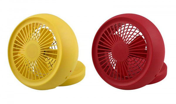 Sonnenkönig DINKY - Tischventilator Farbe: gelb, 4 x 4.5 AA W, 16.5 x 6.6 x 16.5 cm, 10500446