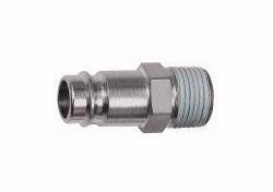 Riegler Nippel für Kupplungen NW 10, Stahl gehärtet und vernickelt Außengewinde, 107458