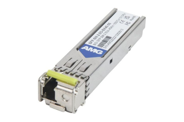 AMG Systems SFP, 2.5Gb/s, Einzelfaser, LC, Singlemode, 40km Reichweite Tx: 1550nm, Rx: 1310nm, DDM, SFP-SM-2.5G-BX40-55