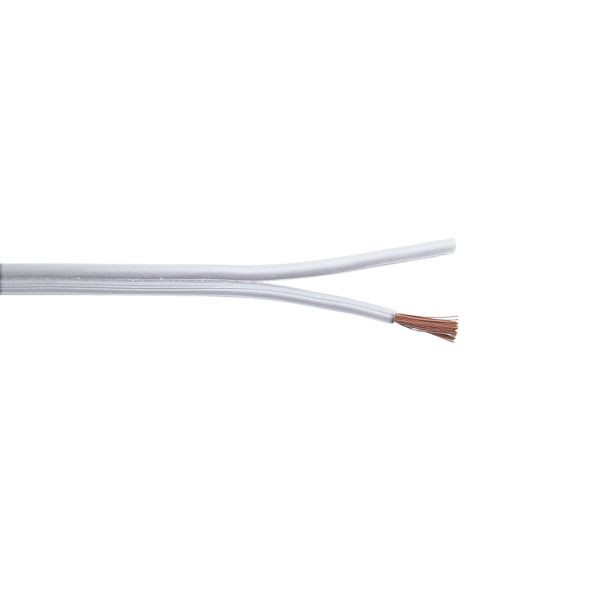 bda connectivity Lautsprecherkabel LSP 2 x 2,50mm² weiß - 100m Spule, 10480111