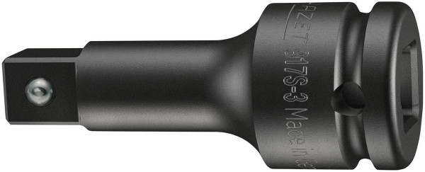 Hazet Schlag-, Maschinenschrauber Verlängerung, Vierkant hohl 12,5 mm (1/2 Zoll), Vierkant massiv 12,5 mm (1/2 Zoll), Mit Kugelsicherung, 917S-3