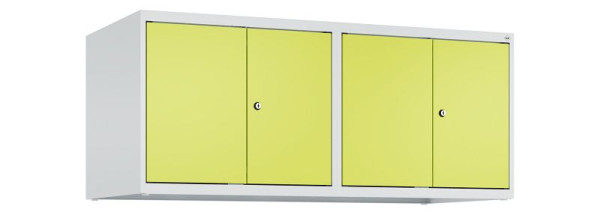 C+P Schrankaufsatz Classic PLUS, C Aufsatzschrank Classic PLUS, 4 Abteile, 500x1200x500mm, 7035/0024, Zylinderschlösser, 080092-40 S10025