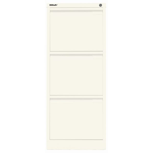 Bisley Hängeregistraturschrank, einbahnig, 3 HR-Schubladen, 196 verkehrsweiß antibakteriell, 3633196