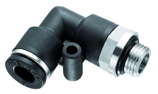 Prevost 90°-Winkelstück mit metrischem Außengewinde - RPC MG, für Schlauch mit Außen-Ø= 4 mm, VE: 10 Stück, RPC MG04M5