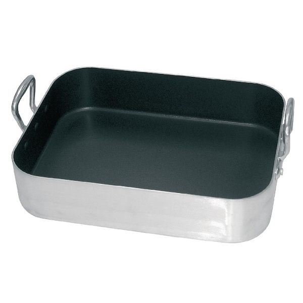 Vogue Non-Stick Bräter Aluminium 45x35x8cm, stabile, genietete Griffe, S364