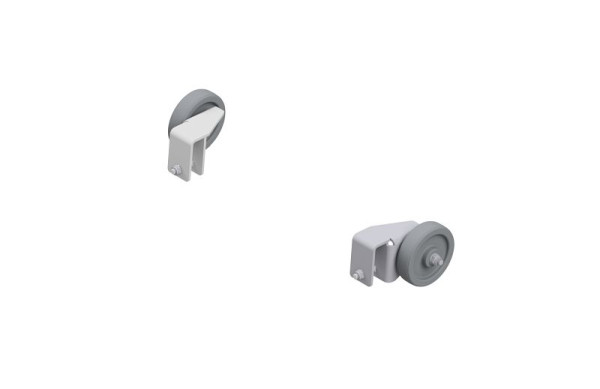 HYMER Rollenset für Maschinentritt, für Stufenzahl 2-5, 2 Rollen und 2 Halter inkl. Befestigungsmaterial, 20000966