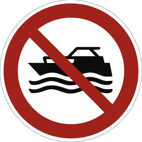 Moedel Maschinenbetriebene Boote verboten ISO 20712-1, Aluminium, Ø 400 mm, 58544